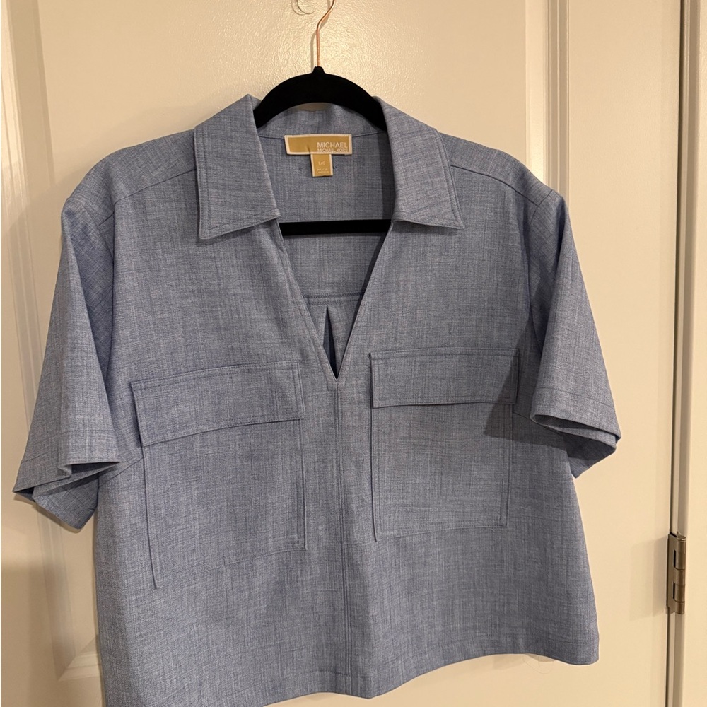 Michael Kors Sky Blue Blouse